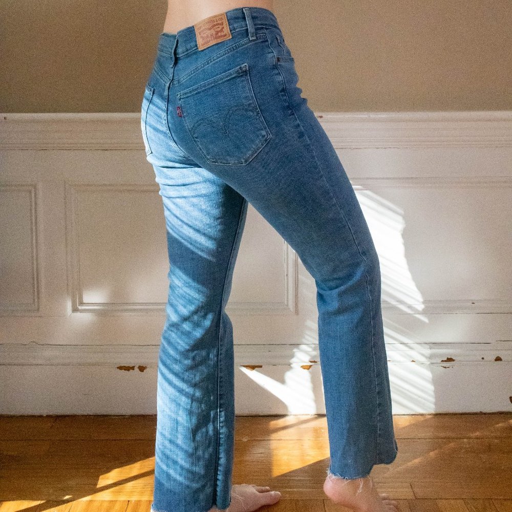 Levi's Boot-cut Jeans with Rough Hem